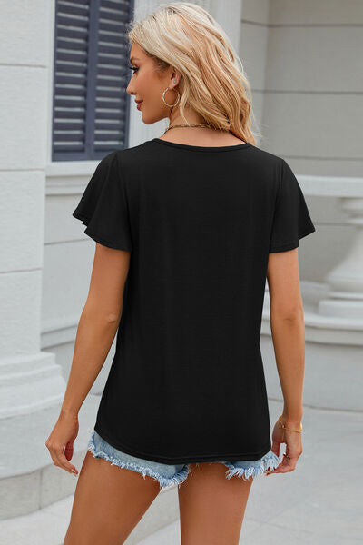 Load image into Gallery viewer, V-Neck Short Sleeve T-Shirt
