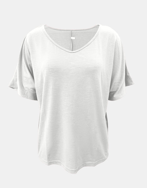 Load image into Gallery viewer, Full Size Scoop Neck Short Sleeve T-Shirt
