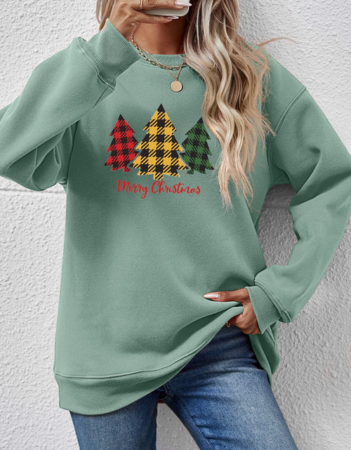 Load image into Gallery viewer, MERRY CHRISTMAS Dropped Shoulder Sweatshirt
