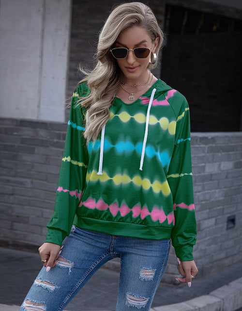 Load image into Gallery viewer, Ivy Lane Tie Dye Raglan Sleeve Hoodie
