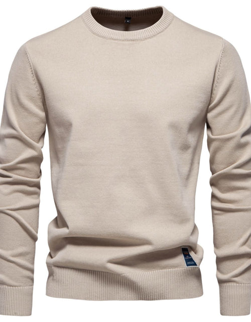 Load image into Gallery viewer, Men's Round Neck Long Sleeve Sweater
