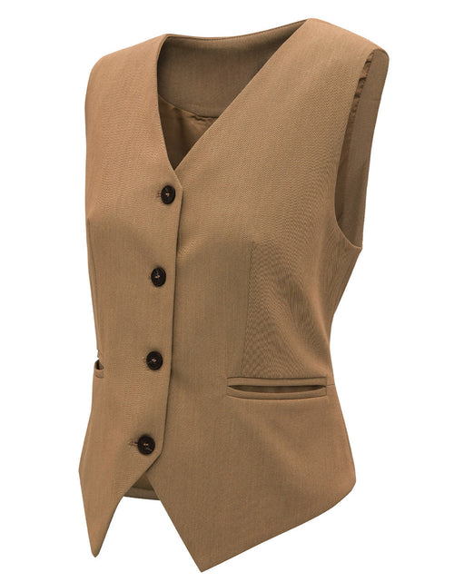 Load image into Gallery viewer, Pocketed Button Up Vest
