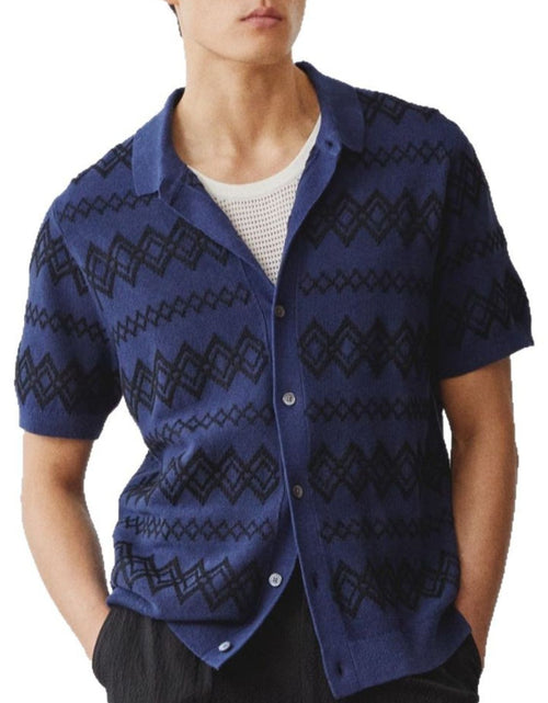Load image into Gallery viewer, Men's Plus Size Button Down Short Sleeve Shirt
