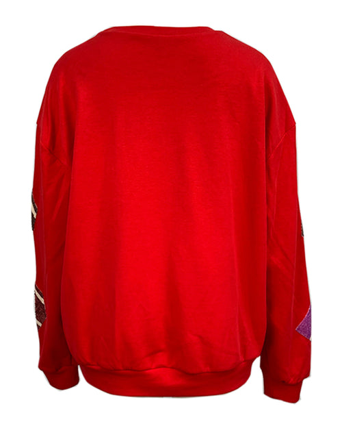 Load image into Gallery viewer, Sequin Gift Box Long Sleeve Sweatshirt
