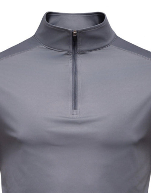 Load image into Gallery viewer, Men's Sun Protection Long Sleeve Half-Zip T-Shirt

