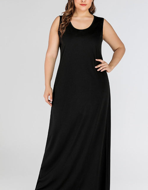 Load image into Gallery viewer, Plus Size Scoop Neck Maxi Tank Dress
