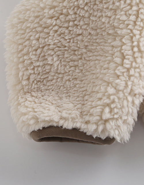 Load image into Gallery viewer, Zip Up Long Sleeve Plush Jacket
