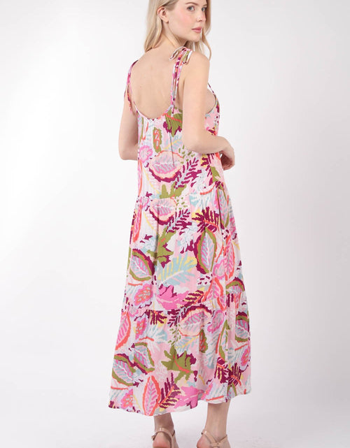 Load image into Gallery viewer, VERY J Tropical Printed Cami Midi Dress
