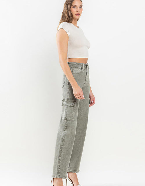 Load image into Gallery viewer, Vervet by Flying Monkey 90's Super High Rise Cargo Jeans
