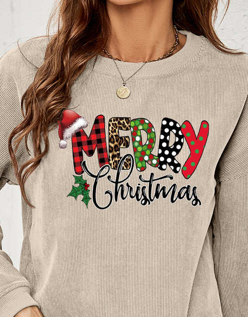Load image into Gallery viewer, MERRY CHRISTMAS Graphic Sweatshirt
