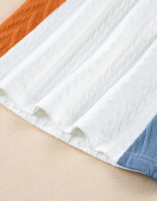 Load image into Gallery viewer, Textured Color Block T Shirt
