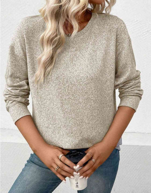 Load image into Gallery viewer, Round Neck Long Sleeve T-Shirt
