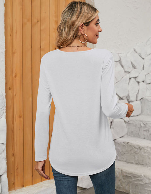Load image into Gallery viewer, Square Neck Long Sleeve T-Shirt
