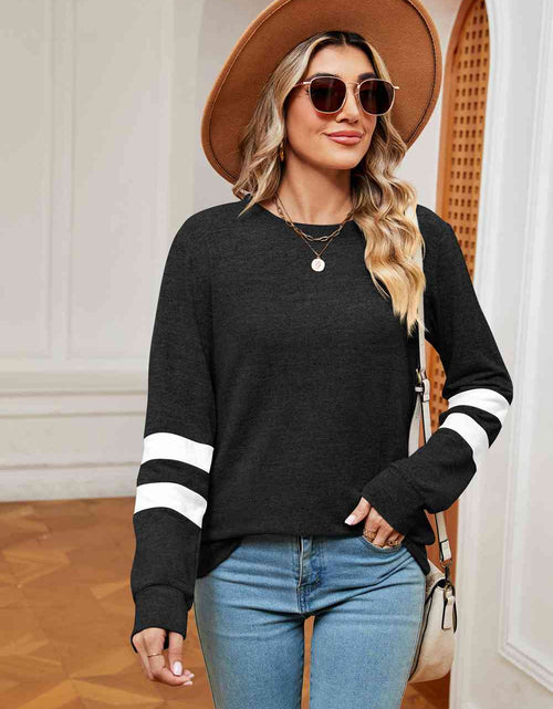 Load image into Gallery viewer, Round Neck Long Sleeve Top
