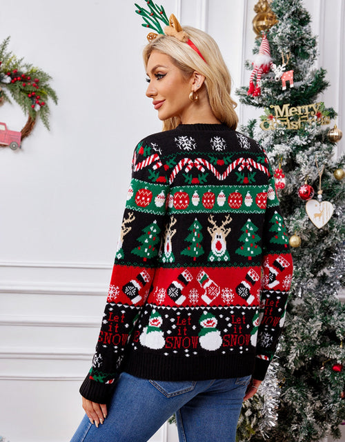 Load image into Gallery viewer, Reindeer Button Up Long Sleeve Cardigan
