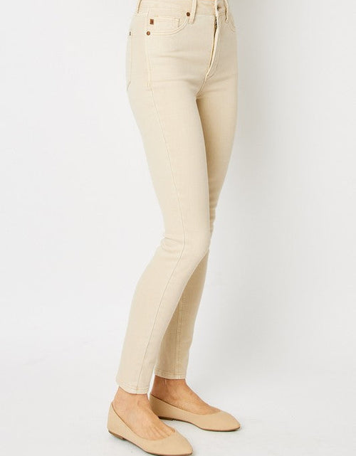 Load image into Gallery viewer, Judy Blue Full Size Garment Dyed Tummy Control Skinny Jeans
