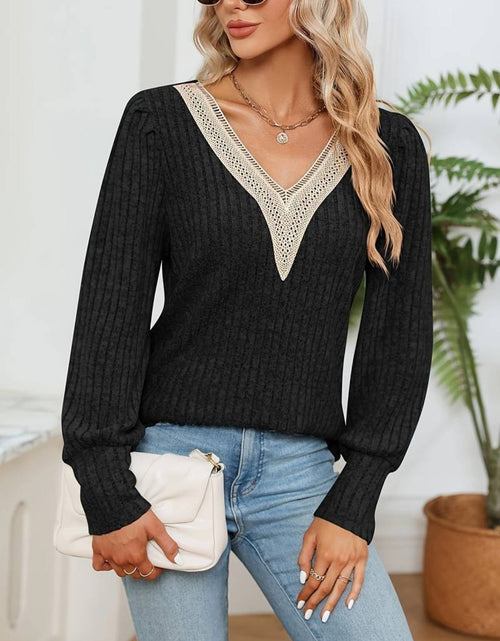 Load image into Gallery viewer, V-Neck Long Sleeve T-Shirt
