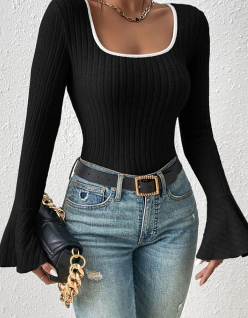 Load image into Gallery viewer, Scoop Neck Long Sleeve T-Shirt
