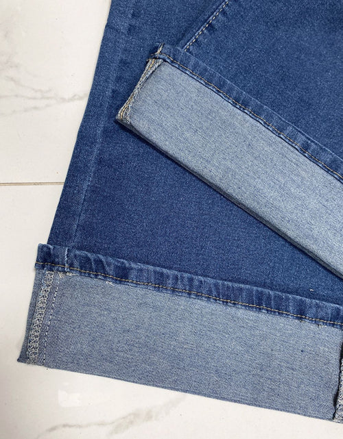 Load image into Gallery viewer, High Rise Rolled Straight Leg Jeans
