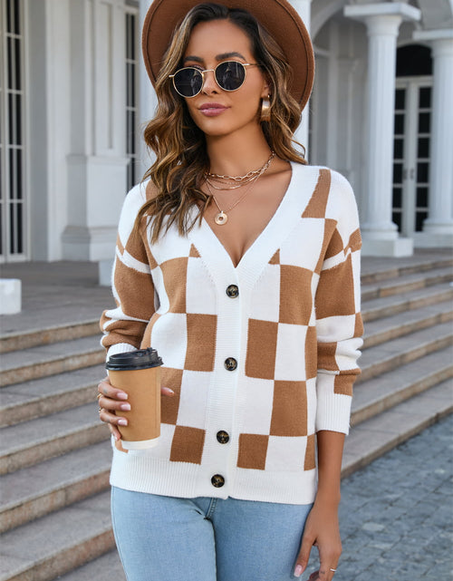 Load image into Gallery viewer, Angel Wings Button-Up V-Neck Dropped Shoulder Cardigan

