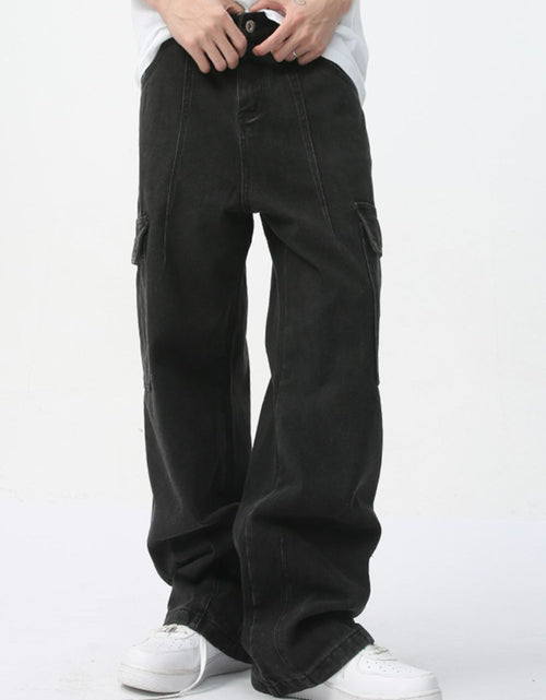 Load image into Gallery viewer, Men's Straight Cargo Jeans
