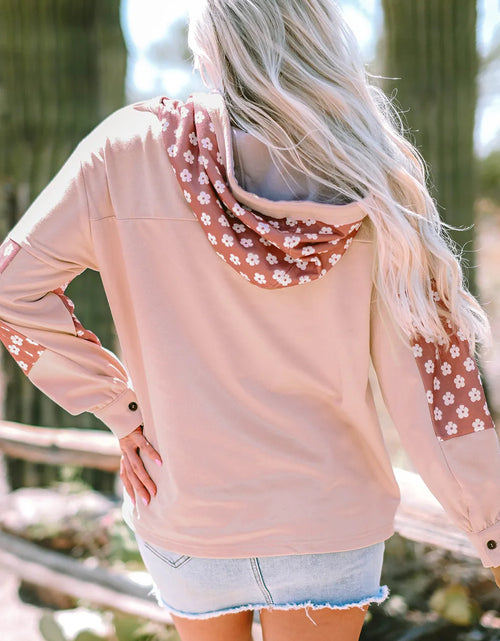 Load image into Gallery viewer, Drawstring Star Long Sleeve Hoodie
