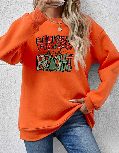Load image into Gallery viewer, MERRY AND BRIGHT Long Sleeve Sweatshirt
