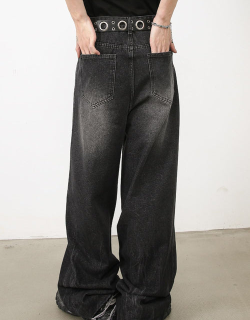 Load image into Gallery viewer, Men's Wide Leg Jeans with Pockets
