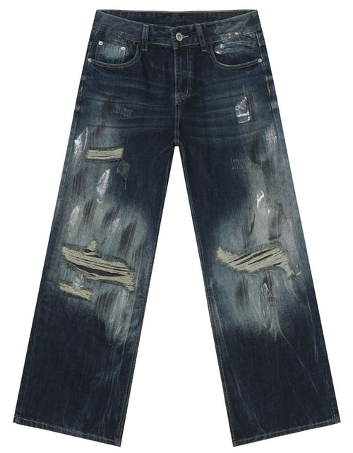Load image into Gallery viewer, Men's Distressed Jeans with Pockets
