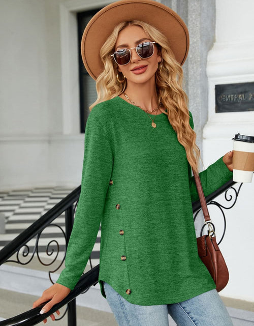 Load image into Gallery viewer, Round Neck Long Sleeve T-Shirt
