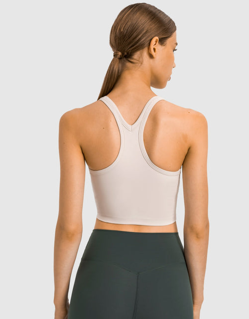 Load image into Gallery viewer, Millennia Scoop Neck Active Tank with Detachable Chest Pads
