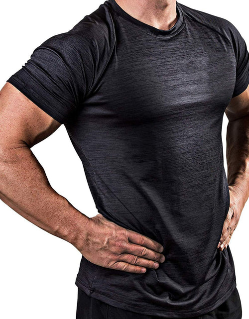 Load image into Gallery viewer, Men's Plus Size Round Neck Short Sleeve T-Shirt
