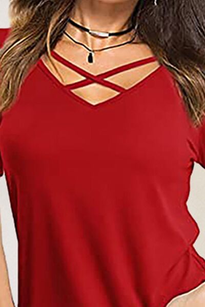 Load image into Gallery viewer, Crisscross Short Sleeve T-Shirt
