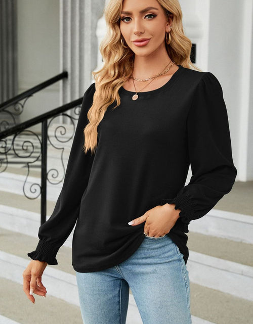 Load image into Gallery viewer, Round Neck Long Sleeve T-Shirt
