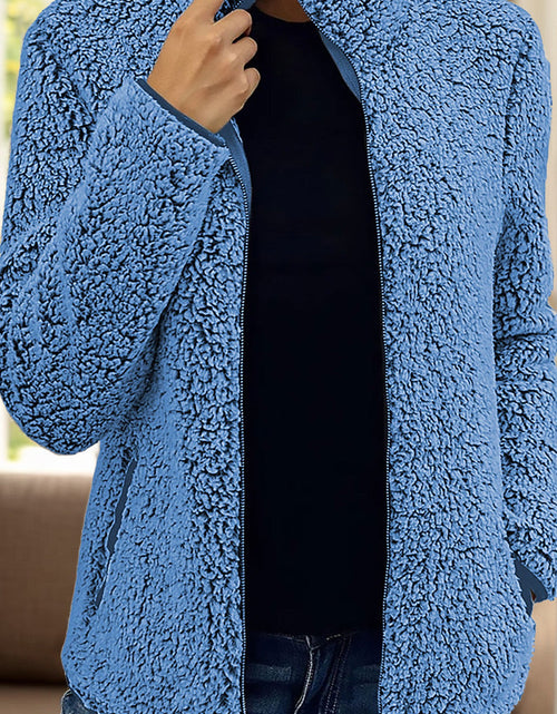 Load image into Gallery viewer, Pocketed Zip Up Turtleneck Jacket
