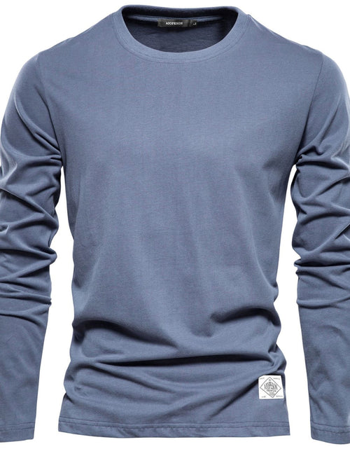 Load image into Gallery viewer, Men's Round Neck Long Sleeve T-Shirt
