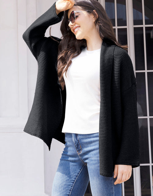 Load image into Gallery viewer, Tied Open Front Long Sleeve Cardigan
