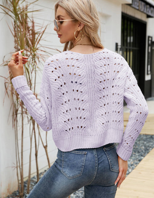 Load image into Gallery viewer, Open Front Cuffed Cropped Cardigan
