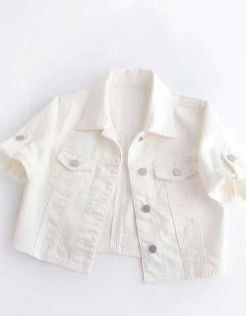 Load image into Gallery viewer, Full Size Cropped  Denim Jacket Plus Size
