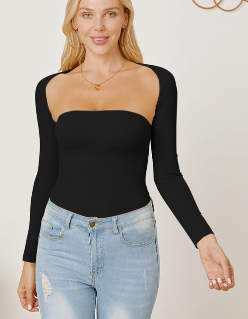 Load image into Gallery viewer, Cutout Raglan Sleeve Bolero and Tube Top
