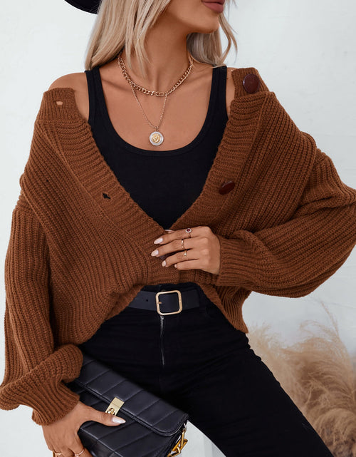 Load image into Gallery viewer, Button Down Long Sleeve Cardigan
