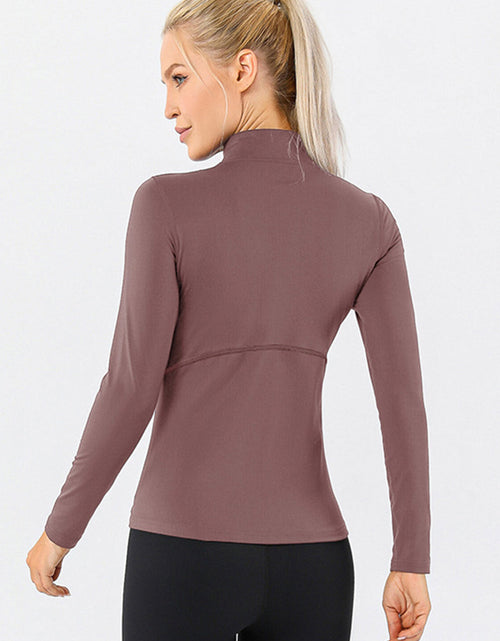 Load image into Gallery viewer, Mock Neck Quarter Zip Active T-Shirt
