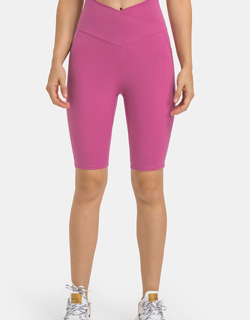 Load image into Gallery viewer, Millennia High Waist Biker Shorts with Pockets

