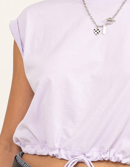 Load image into Gallery viewer, HYFVE Drawstring Hem Crop Top
