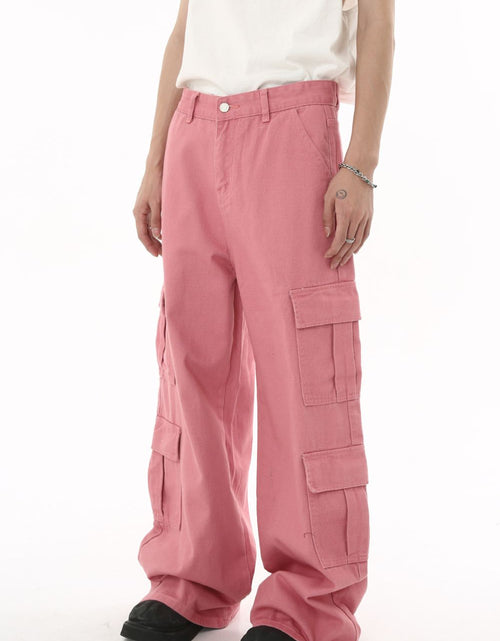 Load image into Gallery viewer, Wide Leg Cargo Jeans
