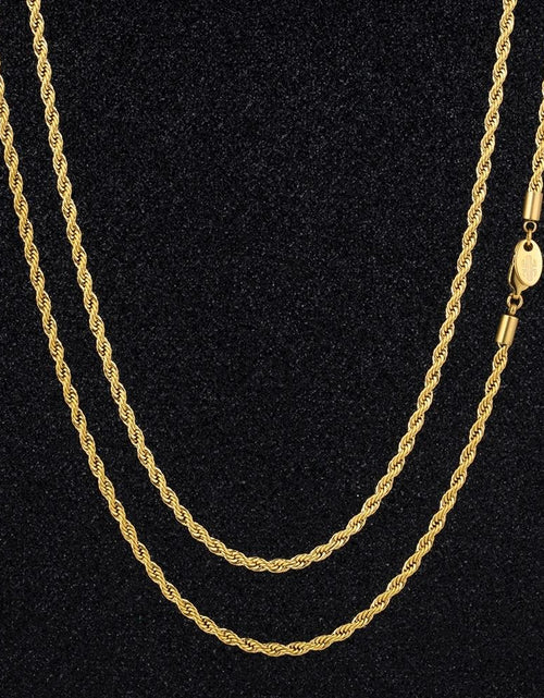Load image into Gallery viewer, 3mm Rope Chain by Bling Proud | Urban Jewelry Online Store
