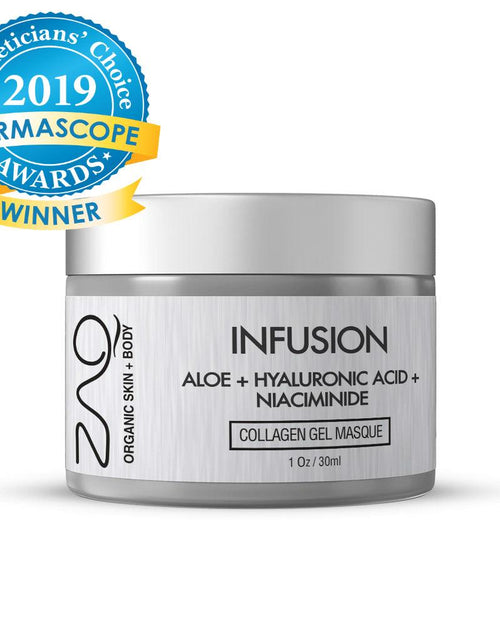 Load image into Gallery viewer, ZAQ Organic Infusion Collagen Gel Masque - Aloe + Hyaluronic Acid + Niacinamide by ZAQ Skin &amp; Body

