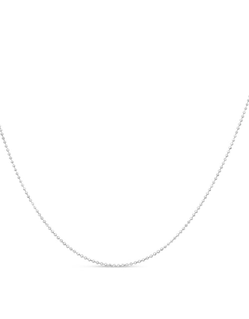 Load image into Gallery viewer, .925 Sterling Silver 0.7mm Slim and Dainty Unisex 18" Inch Ball Bead Chain Necklace by Haus of Brilliance

