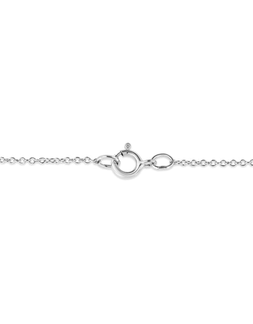 Load image into Gallery viewer, .925 Sterling Silver Prong-Set Diamond Accent Double Heart 18" Pendant Necklace (I-J Color, I1-I2 Clarity) by Haus of Brilliance

