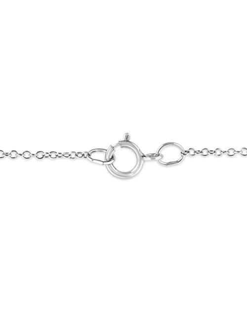 Load image into Gallery viewer, .925 Sterling Silver Prong-Set Diamond Accent Starfish 18" Pendant Necklace (I-J Color, I1-I2 Clarity) by Haus of Brilliance

